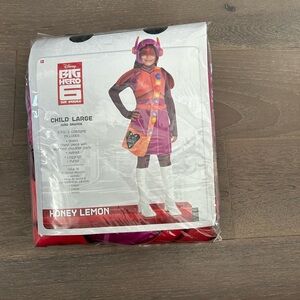 Suit yourself Big Hero 6 honey Lemon child costume. NWT large